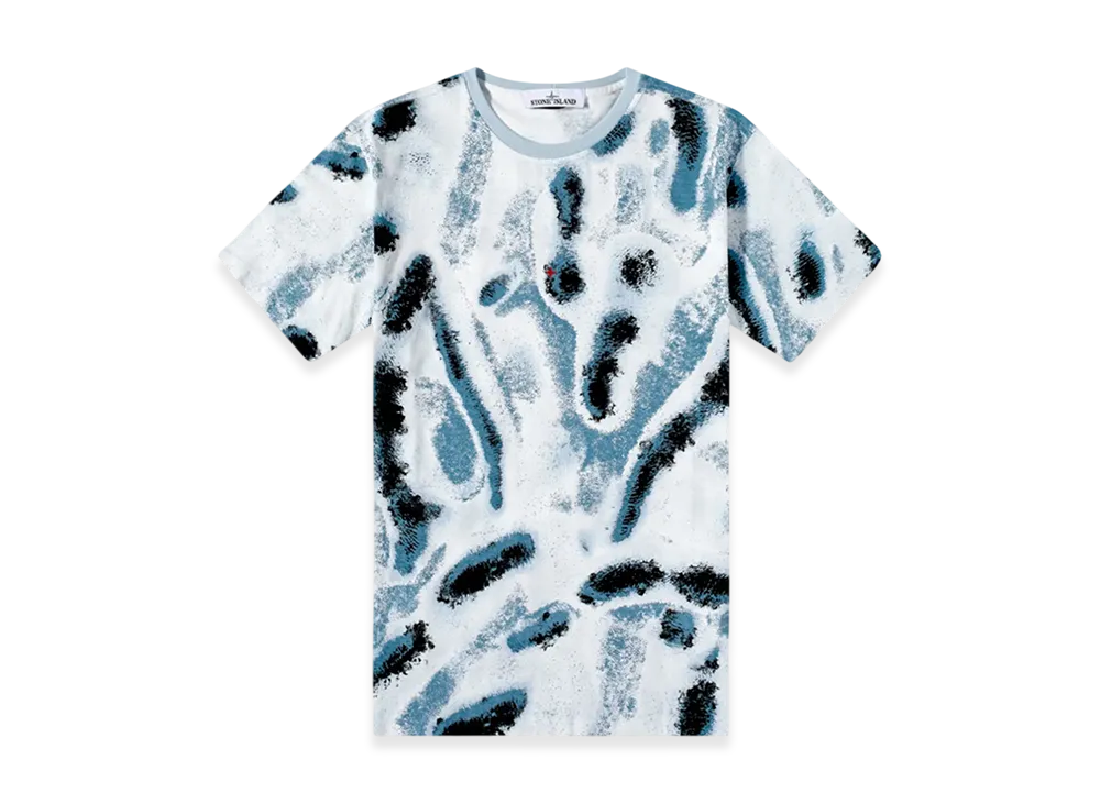 Stone Island 211X6 Reef Camo Marina T-Shirt - 22SS "Aqua"