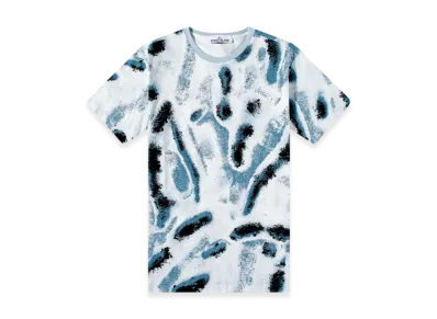 Stone Island 211X6 Reef Camo Marina T-Shirt - 22SS "Aqua"