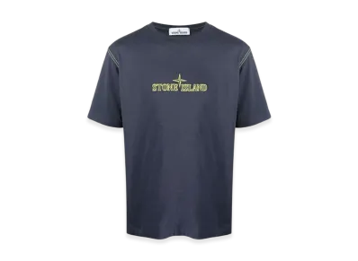 Stone Island 20644 Garment Dyed Cotton T-Shirt - 21SS "Avio Blue"