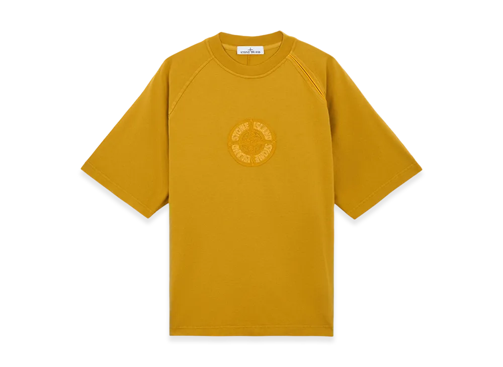 Stone Island 201M1 20/1 Organic Cotton Jersey Oversized Fit S/S T-Shirt - 24FW "Mustard"