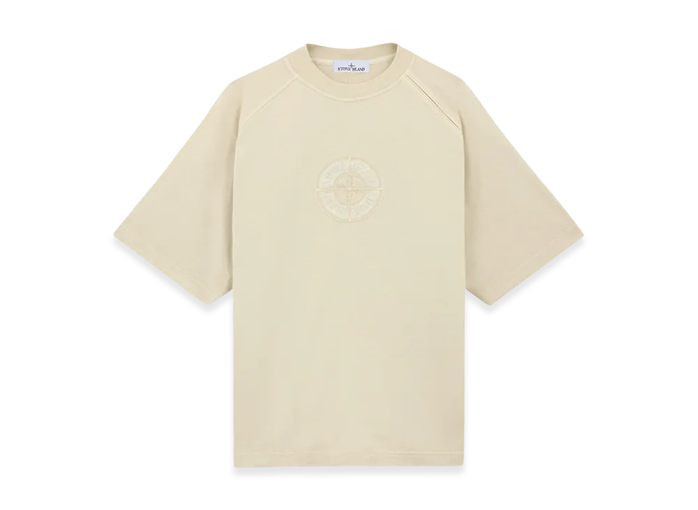 Stone Island 201M1 20/1 Organic Cotton Jersey Oversized Fit S/S T-Shirt - 24FW "Off White"