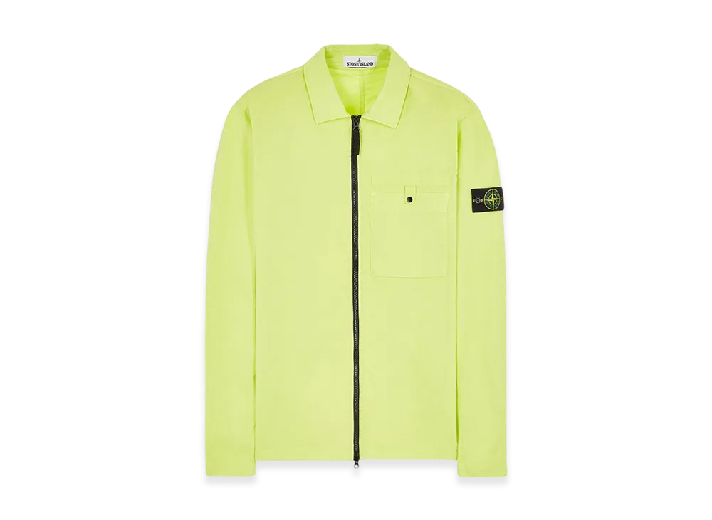 Stone Island 12619 Supima Cotton Twill Stretch-TC Garment Dyed Overshirt - 22SS "Lemon"