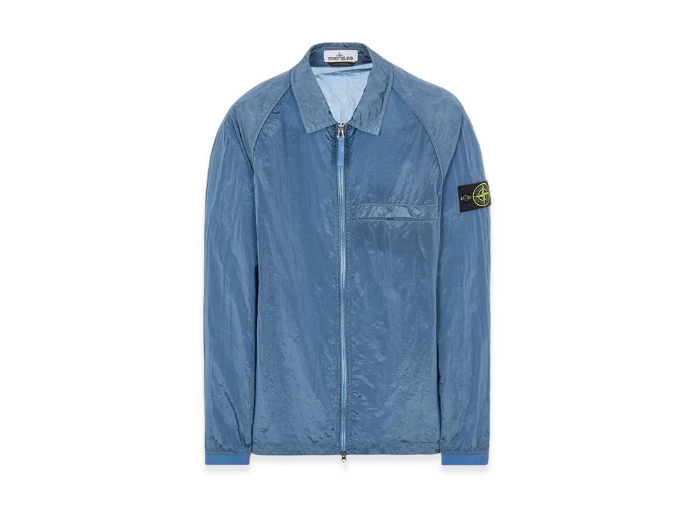Stone Island 12321 Nylon Metal Garment Dyed Packable Overshirt - 22SS "Powder Blue"