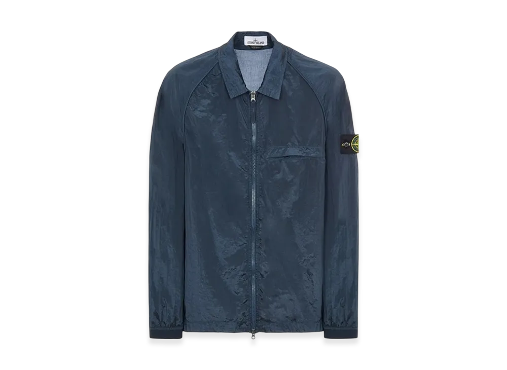 Stone Island 12321 Nylon Metal Garment Dyed Packable Overshirt - 22SS "Avio Blue"