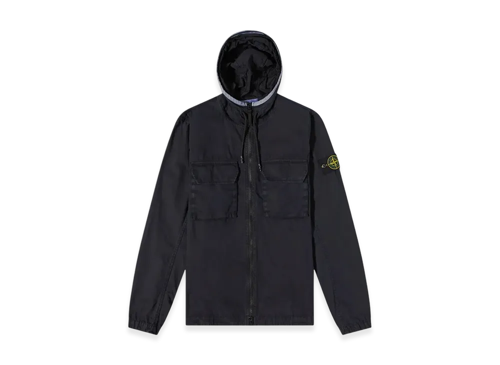 Stone Island 122WN Old Dye Treatment Hooded Jacket - 22SS "Navy Blue"