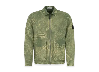 Stone Island 12122 Wappen Ripstop Off-Dye Garment Dyed Jacket - 22SS "Olive Green"