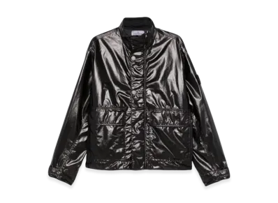 Stone Island 1200001 Mussola Gommata-TC Comfort Fit Water and Wind Resistant Shirt Jacket - 25SS "Black"