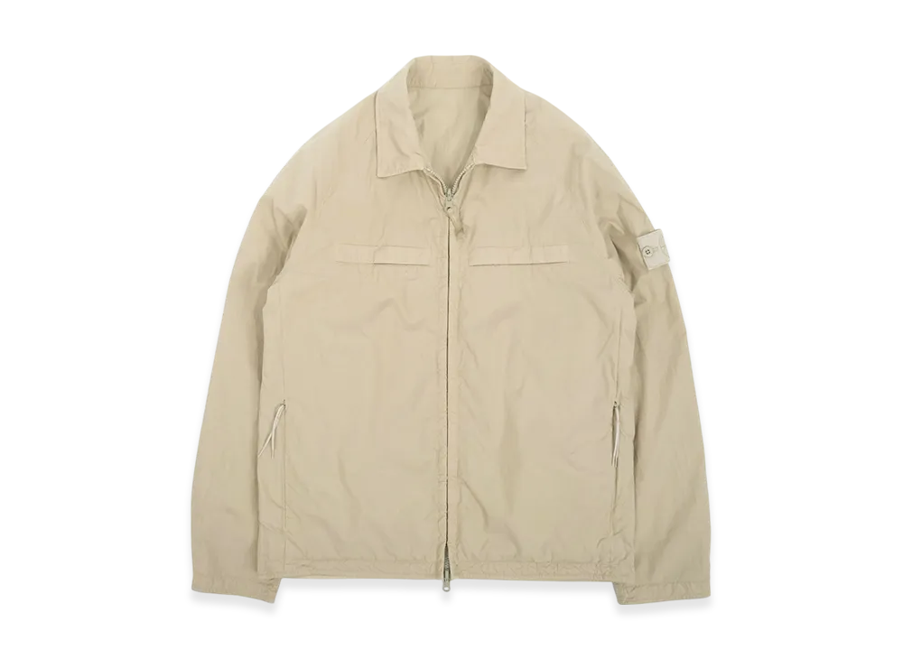 Stone Island 119F4 Ghost Piece Stretch Cotton Reversible Overshirt - 21SS "Beige"