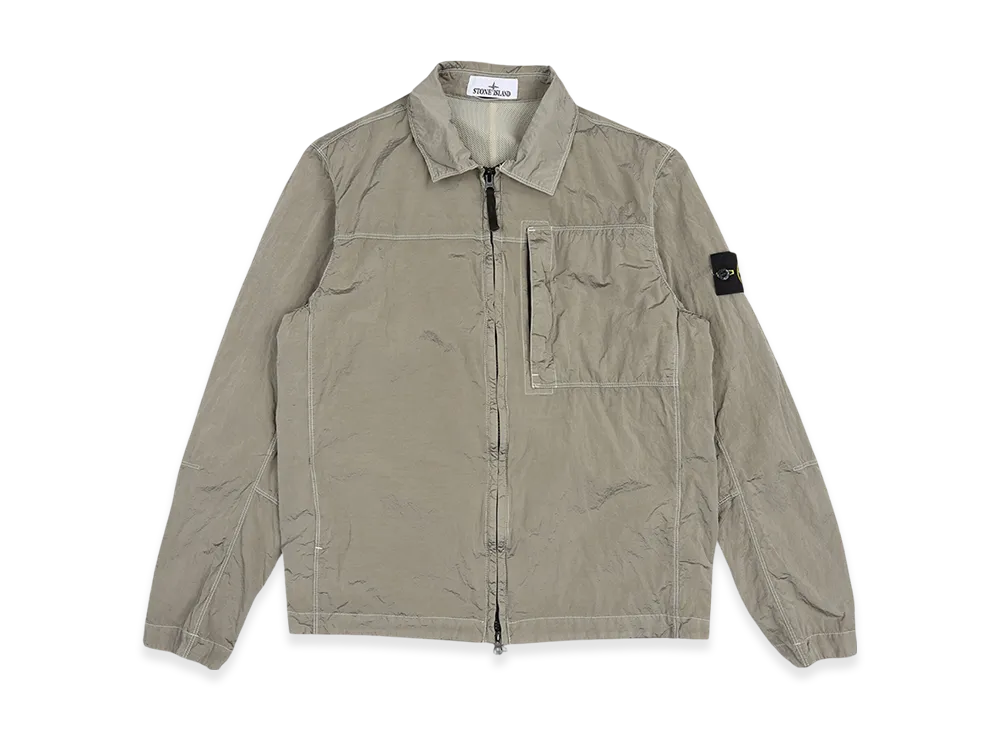 Stone Island 11819 Nylon Metal In Econyl Regenerated Nylon Overshirt - 24FW "Off White"