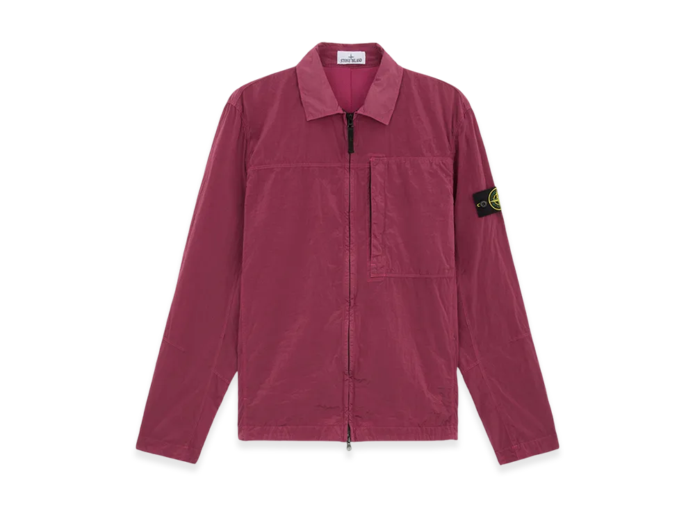 Stone Island 11819 Nylon Metal in Econyl Overshirt with Two Way Zipper - 24FW "Onion Rose"