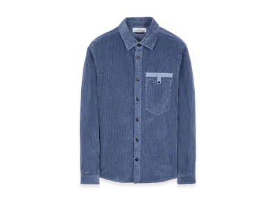 Stone Island 11811 Cotton Corduroy 400 Shirt - 22FW "Avio Blue"