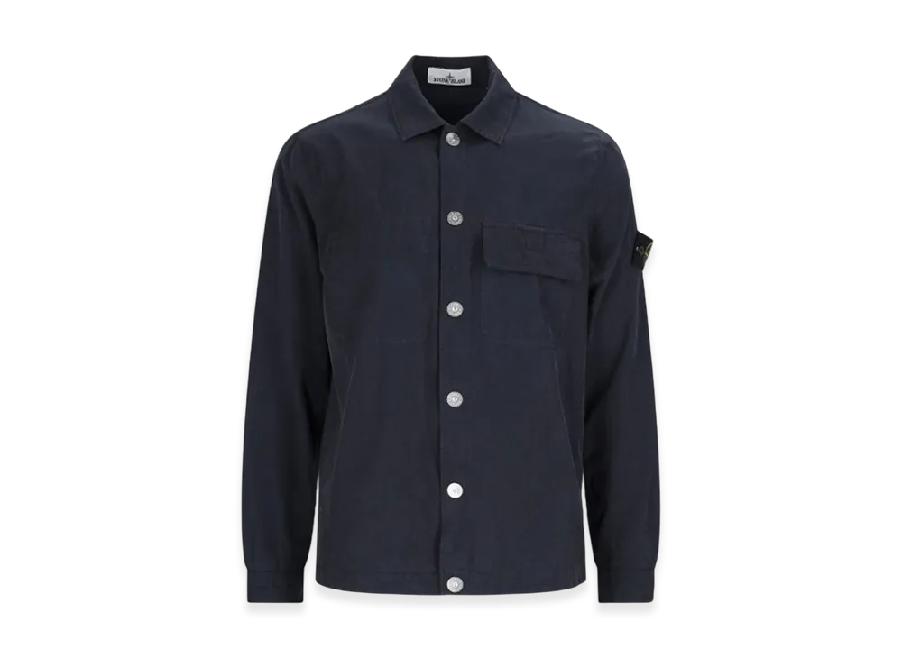 Stone Island 11729 Cupro Cotton Twill-TC Jacket - 23SS "Navy Blue"
