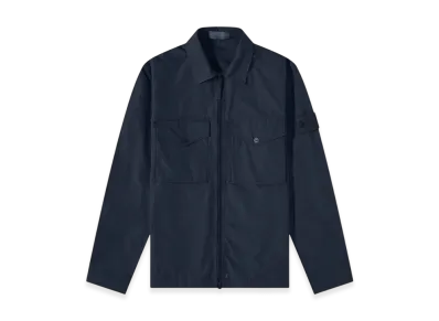 Stone Island 116F1 Ghost Piece O-Ventile Cotton Overshirt - 22FW "Navy Blue"