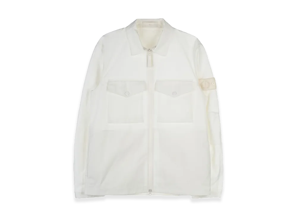 Stone Island 116F1 Ghost Piece O-Ventile Cotton Overshirt - 22FW "Off White"