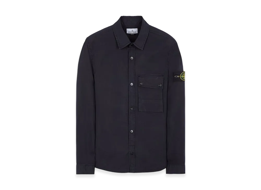 Stone Island 11610 Supima Cotton Overshirt - 23SS "Navy Blue"