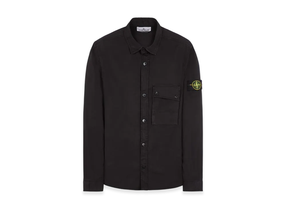 Stone Island 11610 Supima Cotton Overshirt - 23SS "Black"