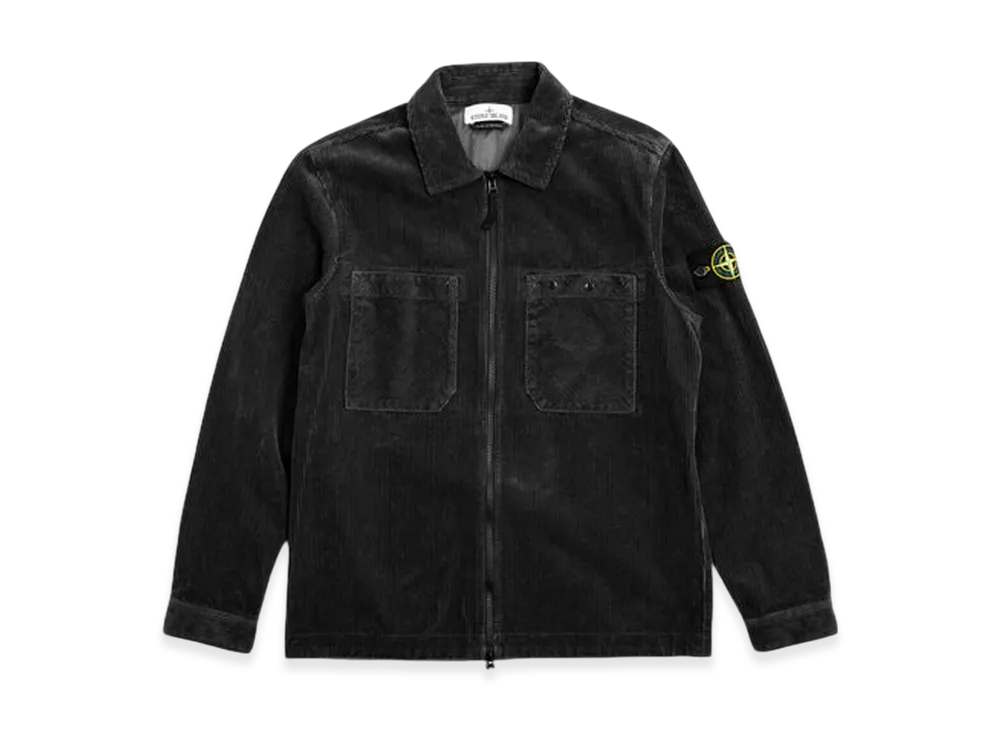 Stone Island 11604 Corduroy Shirt Jacket - 24FW "Black"