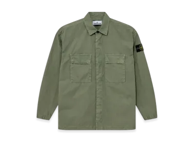 Stone Island 115WN Old Treatment Overshirt - 23SS "Sage Green"