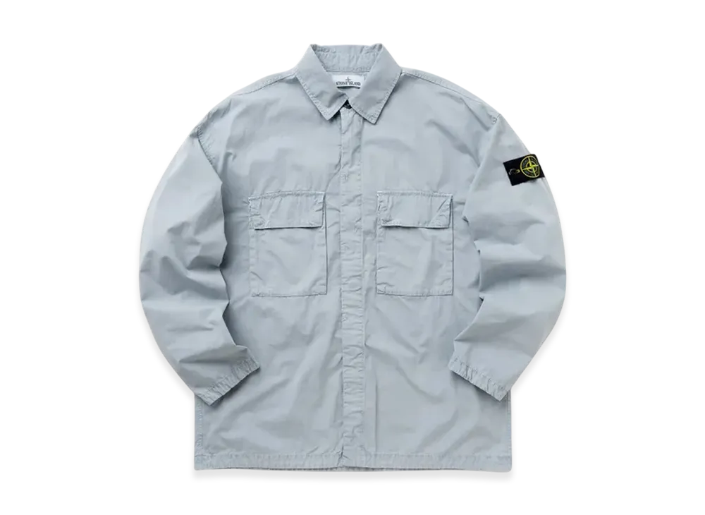 Stone Island 115WN Old Treatment Overshirt - 23SS "Sky Blue"