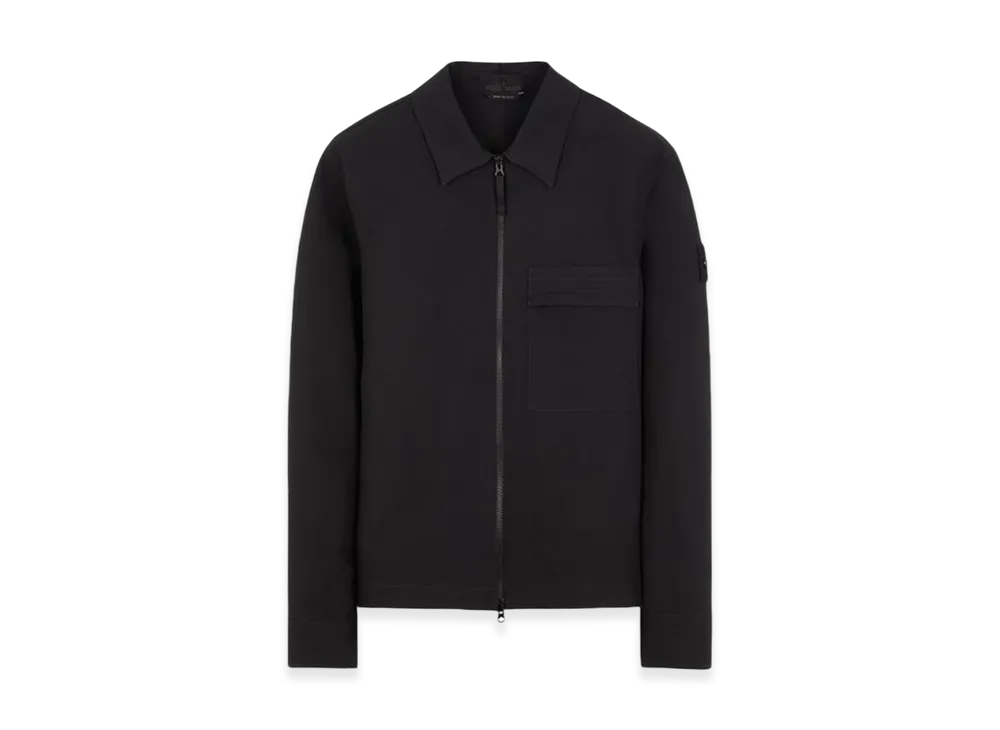 Stone Island 115F2 Ghost Piece Gabardine Doppio Overshirt - 23FW "Black"