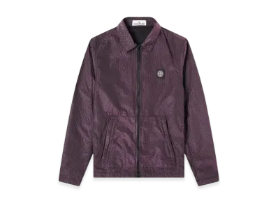 Stone Island 11534 Seersucker Nylon Overshirt - 20FW "Purple"