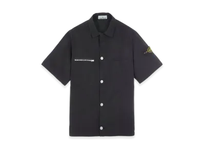 Stone Island 11429 Patch Chest Pockets Short Sleeve Overshirt - 23SS "Navy"
