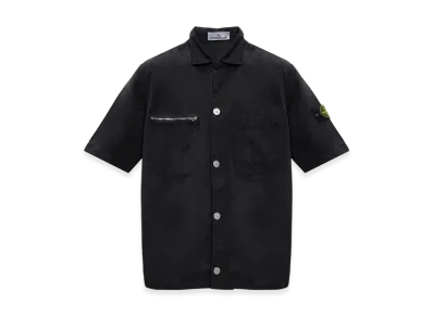 Stone Island 11429 Patch Chest Pockets Short Sleeve Overshirt - 23SS "Black"