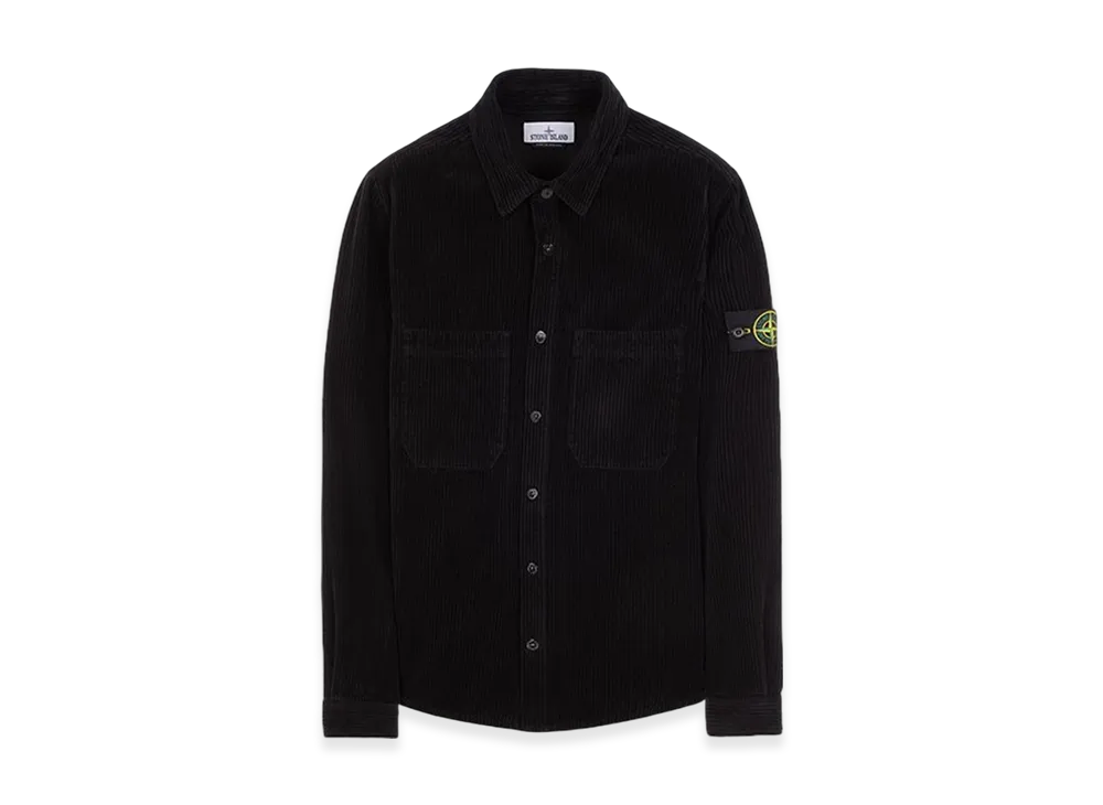 Stone Island 11311 11 Corduroy 400 TC Overshirt - 23FW "Black"