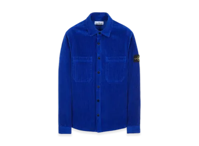 Stone Island 11311 11 Corduroy 400 TC Overshirt - 23FW "Ultramarine Blue"