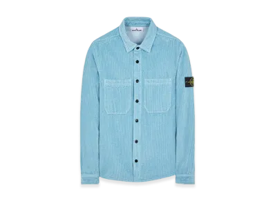 Stone Island 11311 11 Corduroy 400 TC Overshirt - 23FW "Sky Blue"