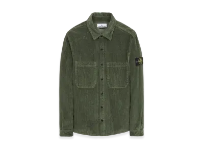 Stone Island 11311 11 Corduroy 400 TC Overshirt - 23FW "Olive Green"