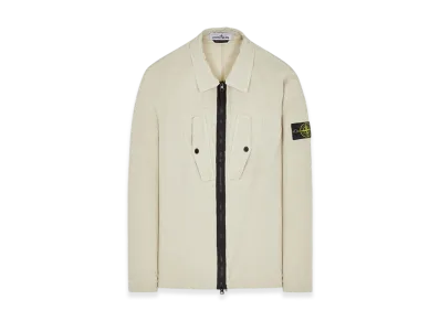 Stone Island 11112 Heavy Duty Cotton Ripstop Garment Dyed Overshirt - 23FW "Stucco"