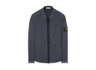 Stone Island 11112 Heavy Duty Cotton Ripstop Garment Dyed Overshirt - 23FW "Lead"