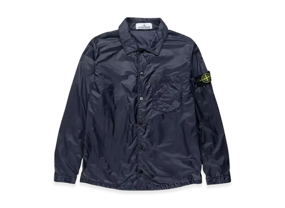 Stone Island 11025 Garment Dyed Micro Yarn with Primaloft TC Overshirt - 23SS "Navy Blue"