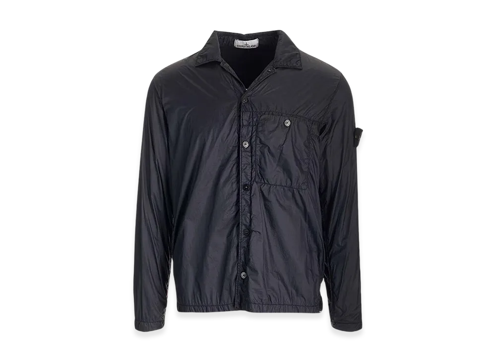 Stone Island 11025 Garment Dyed Micro Yarn with Primaloft TC Overshirt- 23SS "Black"