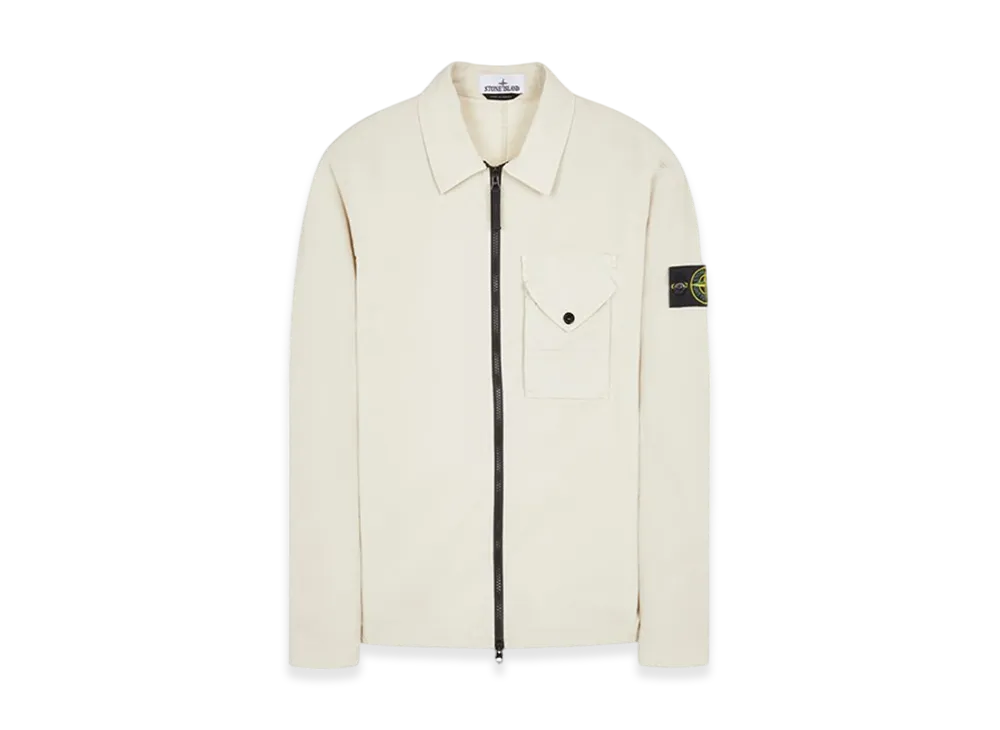 Stone Island 11010 Stretch Cotton Gabardine Overshirt - 23FW "Stucco"