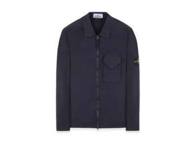 Stone Island 11010 Stretch Cotton Gabardine Overshirt - 23FW "Navy Blue"