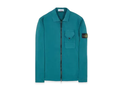 Stone Island 11010 Stretch Cotton Gabardine Overshirt - 23FW "Dark Teal Green"