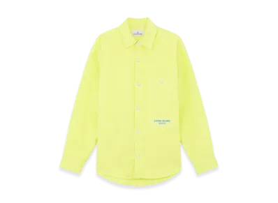 Stone Island 109X6 Marina Cotton Moleskin Relaxed Fit Overshirt with Snaps - 24FW "Yellow"