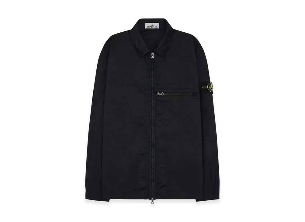 Stone Island 10919 Nylon Metal in Econyl Regenerated Nylon Overshirt -23SS "Black"