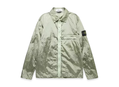 Stone Island 10919 Nylon Metal in Econyl Regenerated Nylon Overshirt - 23SS "Light Green"