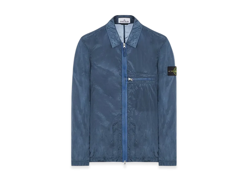 Stone Island 10919 Nylon Metal in Econyl Regenerated Nylon Overshirt -23SS "Avio Blue"
