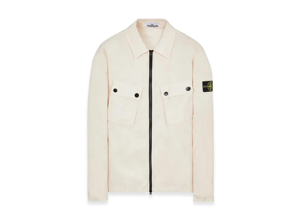 Stone Island 10910 Stretch Cotton Gabardine Garment Dyed Overshirt - 22FW "Rose"