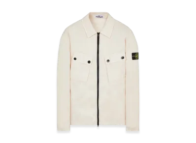 Stone Island 10910 Stretch Cotton Gabardine Garment Dyed Overshirt - 22FW "Rose"