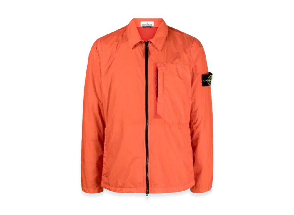 Stone Island 10723 Garment Dyed Crinkle Reps Recycled Nylon Jacket - 23FW "Lobster Red"