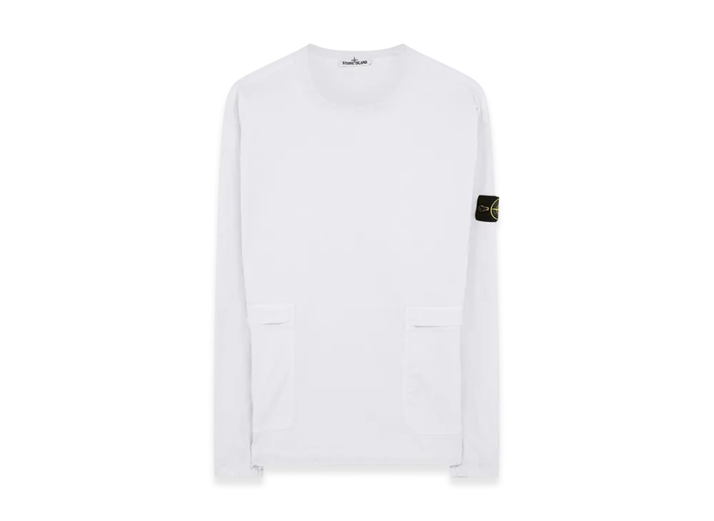 Stone Island 10619 Stretch Cotton Twill Overshirt - 21SS "White"