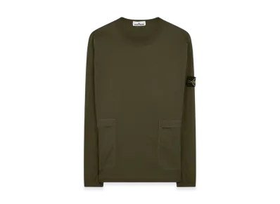 Stone Island 10619 Stretch Cotton Twill Overshirt - 21SS "Olive Green"