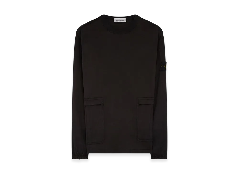Stone Island 10619 Stretch Cotton Twill Overshirt - 21SS "Black"