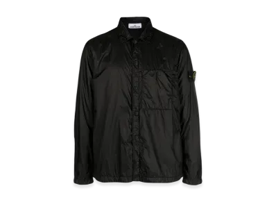 Stone Island 10525 Compass Patch Buttoned Overshirt - 23FW "Black"