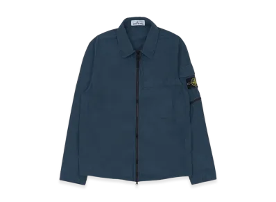 Stone Island 10502 Naslan Light Garment Dyed Overshirt - 22SS "Avio Blue"